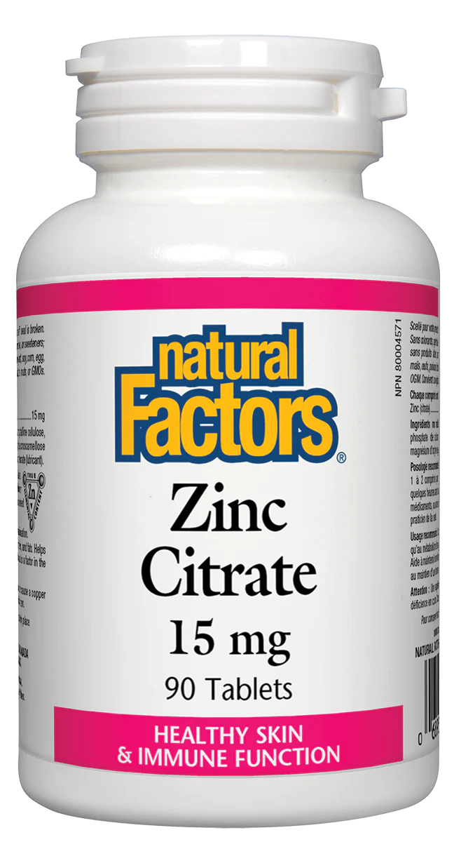 Natural Factors Zinc Chelate 25 mg