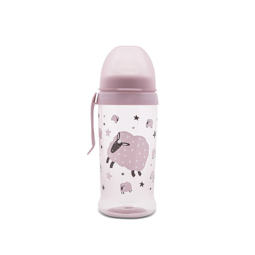 Lorelli Clip N Go Sipper with Soft Spout 350 ml-Shishe praktike me pipë silikoni të butë dhe dorëzë