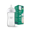 BIBERON QELQI  AVENT PHILIPS NATURAL GLASS BOTTLE 1M+ 240ML
