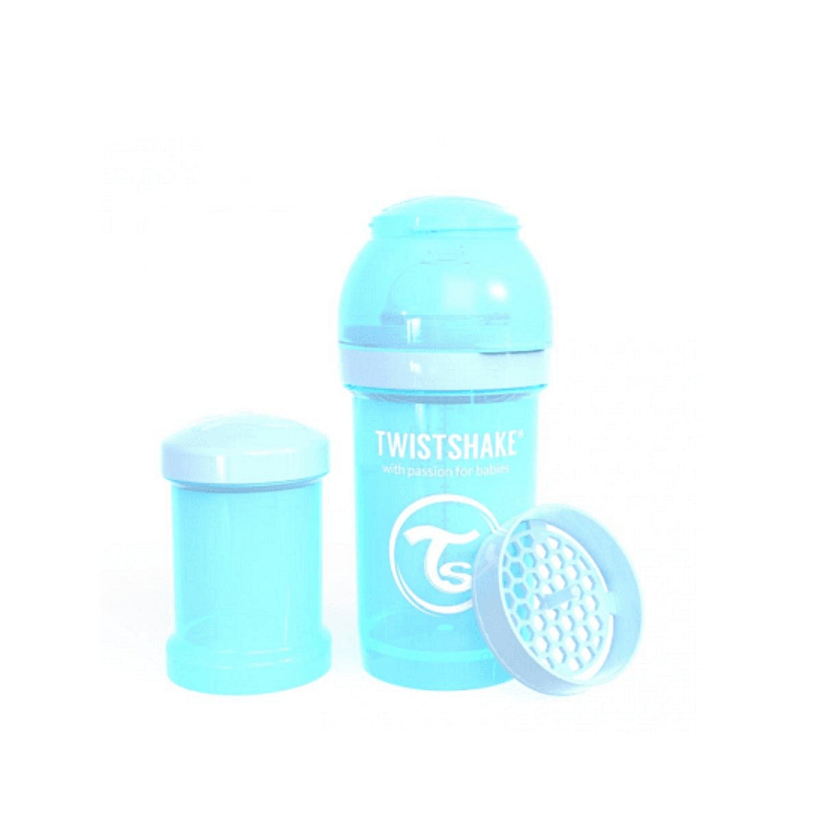 BIBERON PLASTIK TWISTSHAKE ANTI COLIC BOTTLE 0M+180ML BLUE