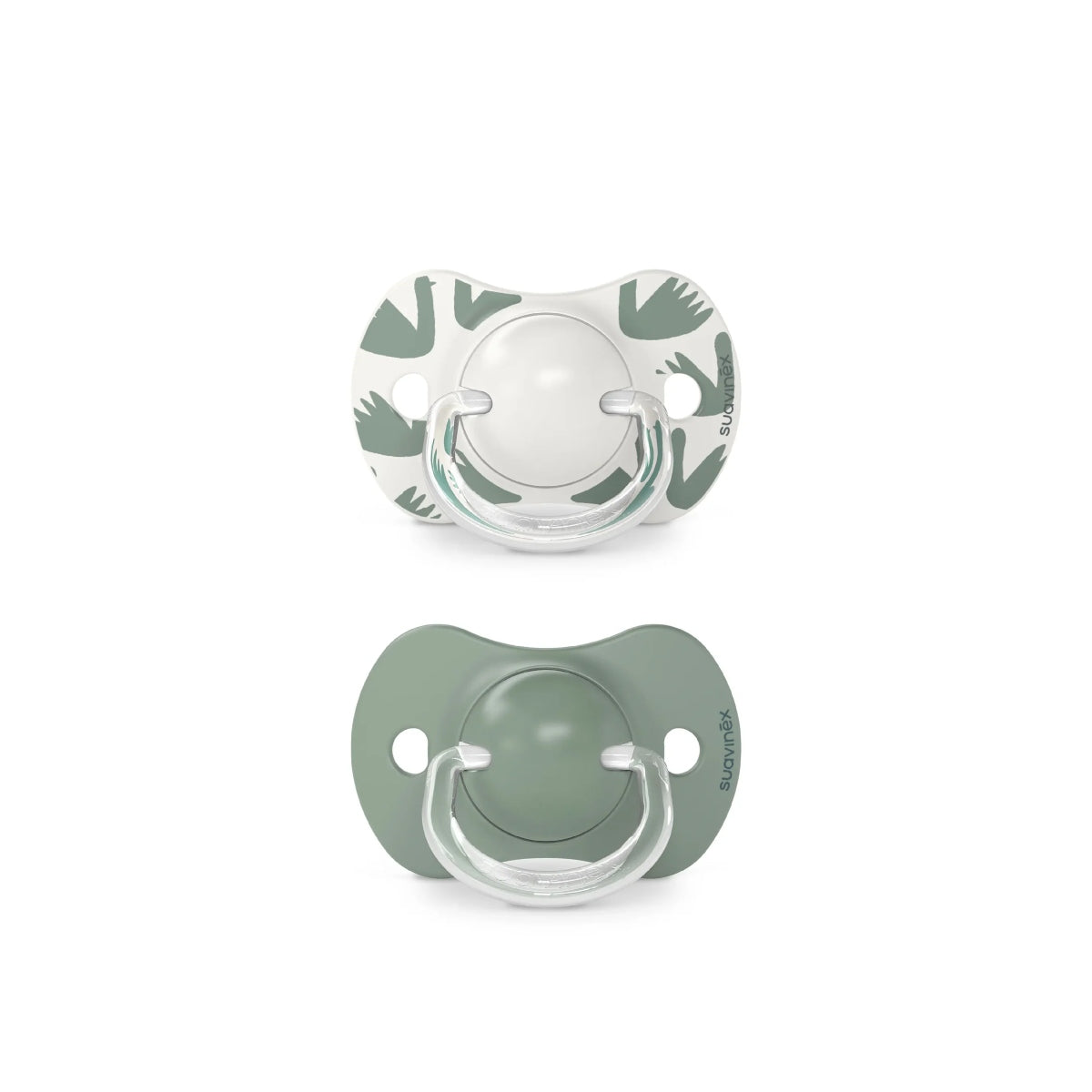 SUAVINEX SX PRO SELECTION 6-18M SOOTHER 100% SILICONE ANATOMICAL GREEN
