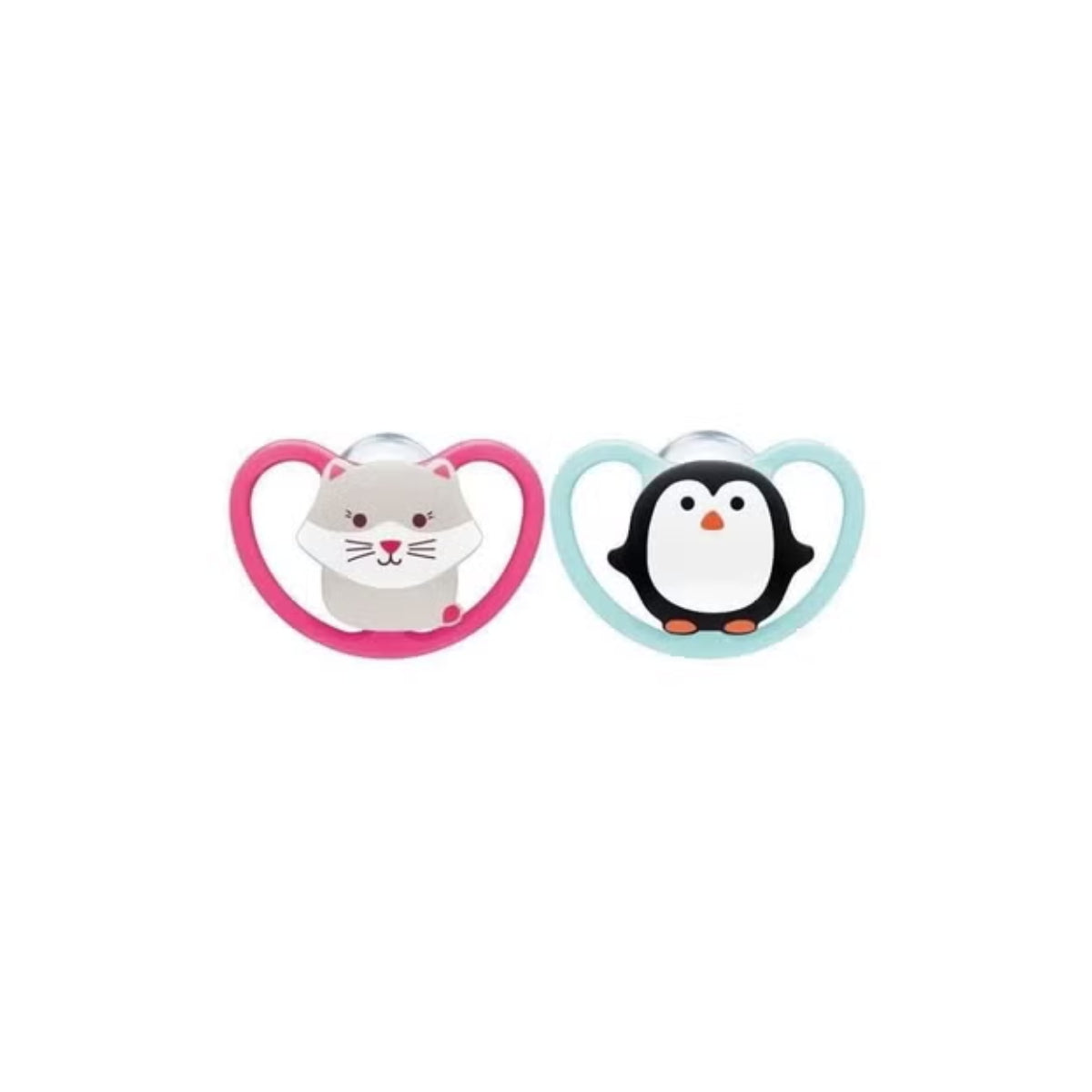 NUK SPACE SOOTHER 6-18M SILICONE CAT/PINGUIN