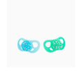 TWISTSHAKE 2 X ORTHODONTIC PACIFIER 6M+ BLUE/GREEN