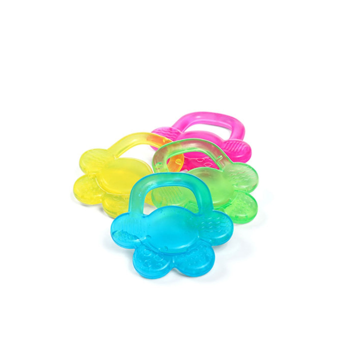 BABYONO GEL TEETHER PINK FLOWER 1018 3M+