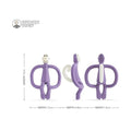 MATCHSTICK MONKEY TEETHING TOY AND GEL APPLICATOR PURPLE MONKEY