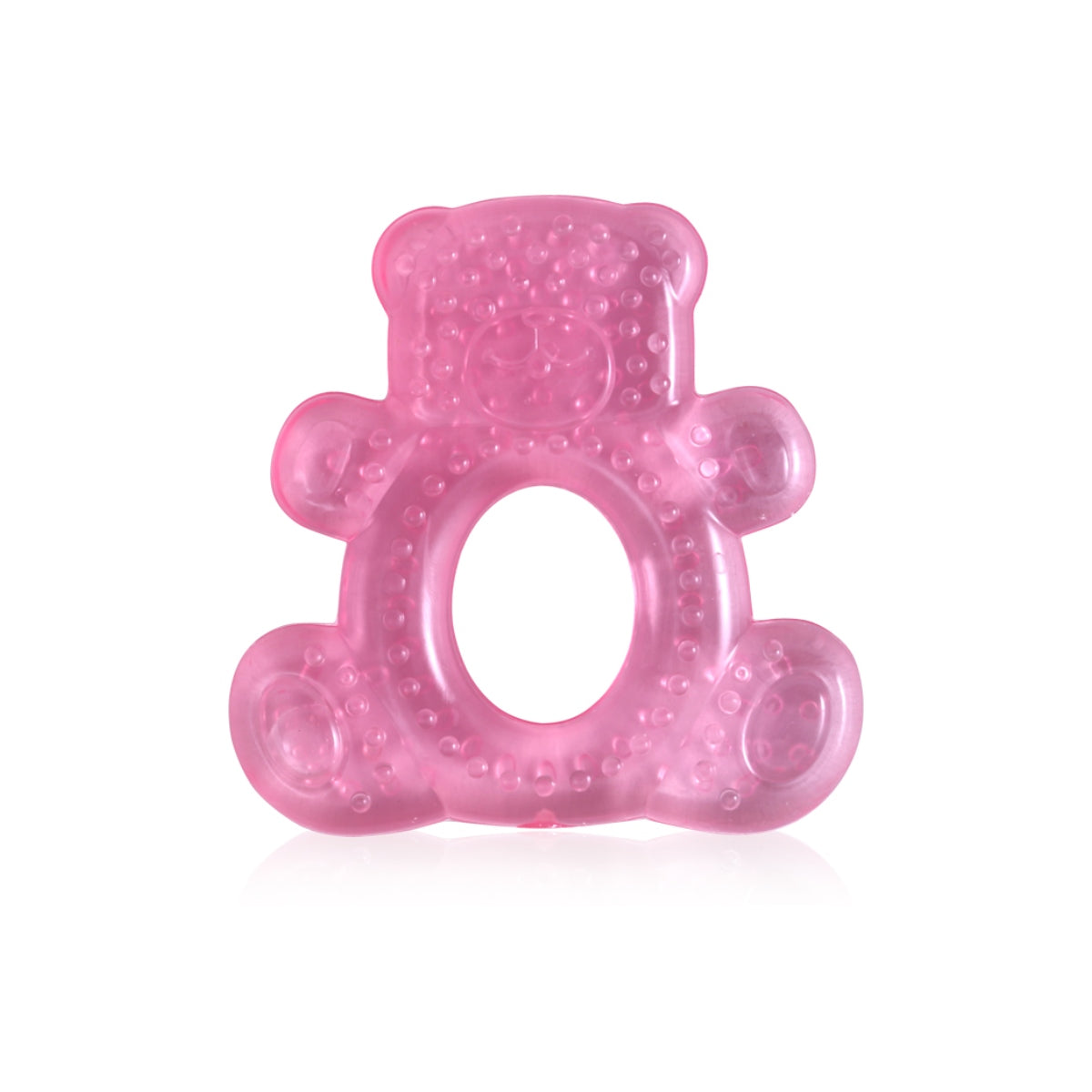 LORELLI WATER FILLED TEETHER BEAR PINK 3M+