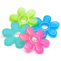 BABYONO GEL TEETHER FLOWER BLUE 1060 3M+