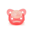 DR BROWNS GLOWS IN THE DARK SOOTHER 12M+ SILICONE BUTTERFLY PINK