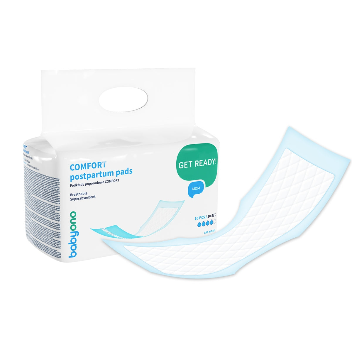 BABYONO COMFORT POSTPARTUM PADS 10PCS