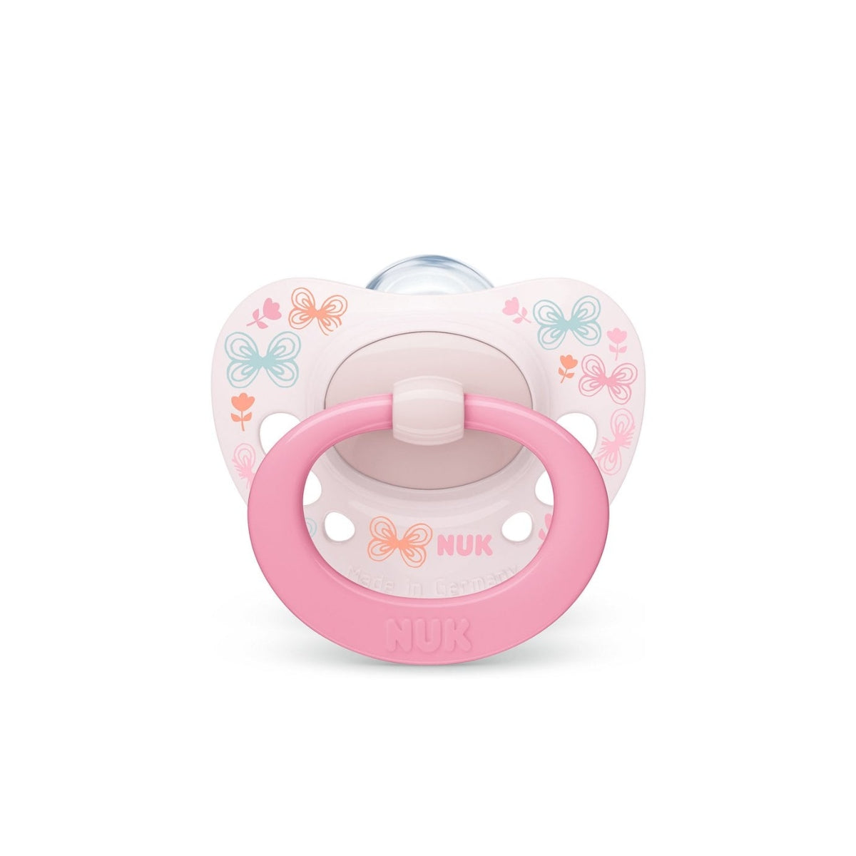 NUK CLASSIC 0-6M SILICON SOOTHER PINK