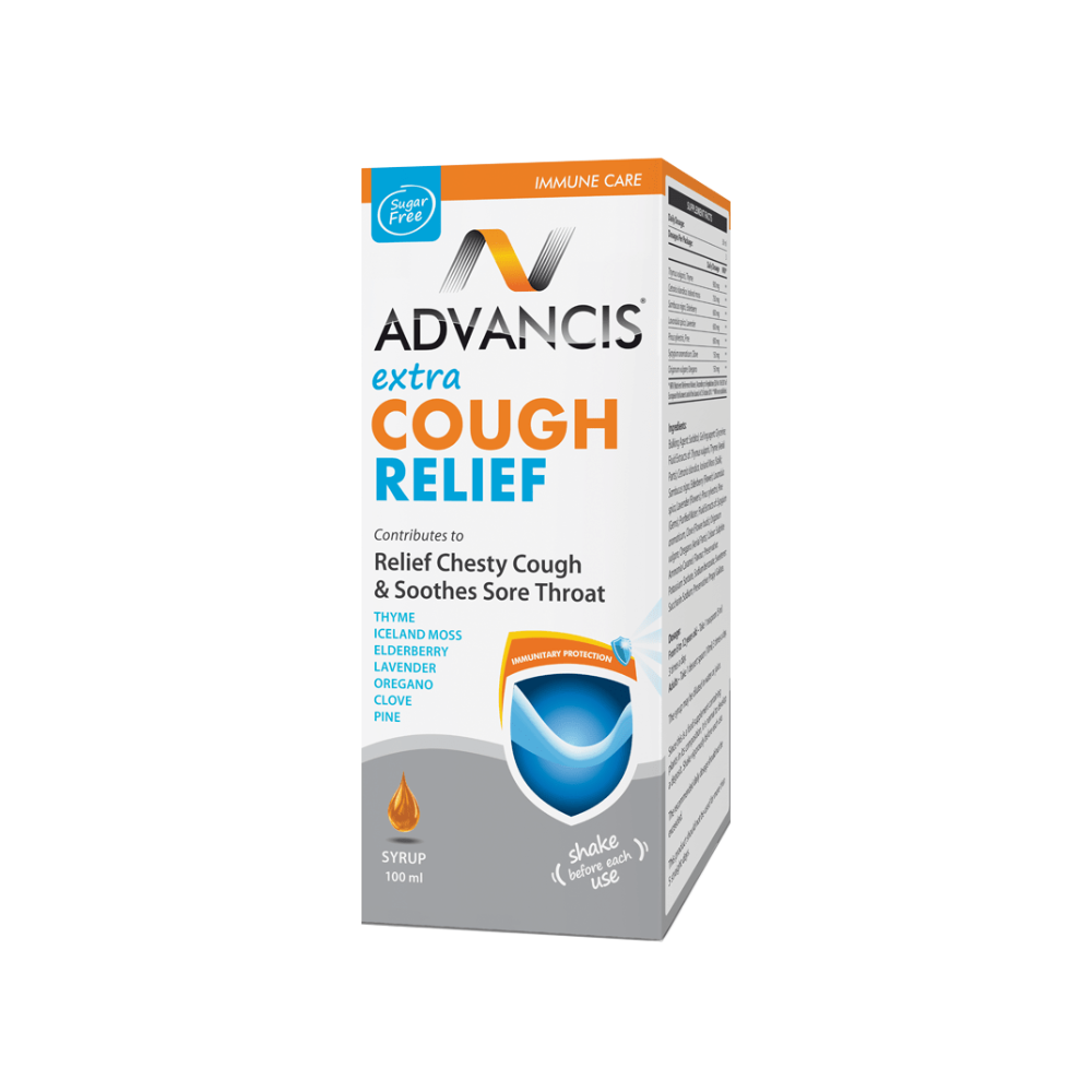 Advancis Extra Cough Relief Adult 100ml Shurup Kolle Per Te Rritur