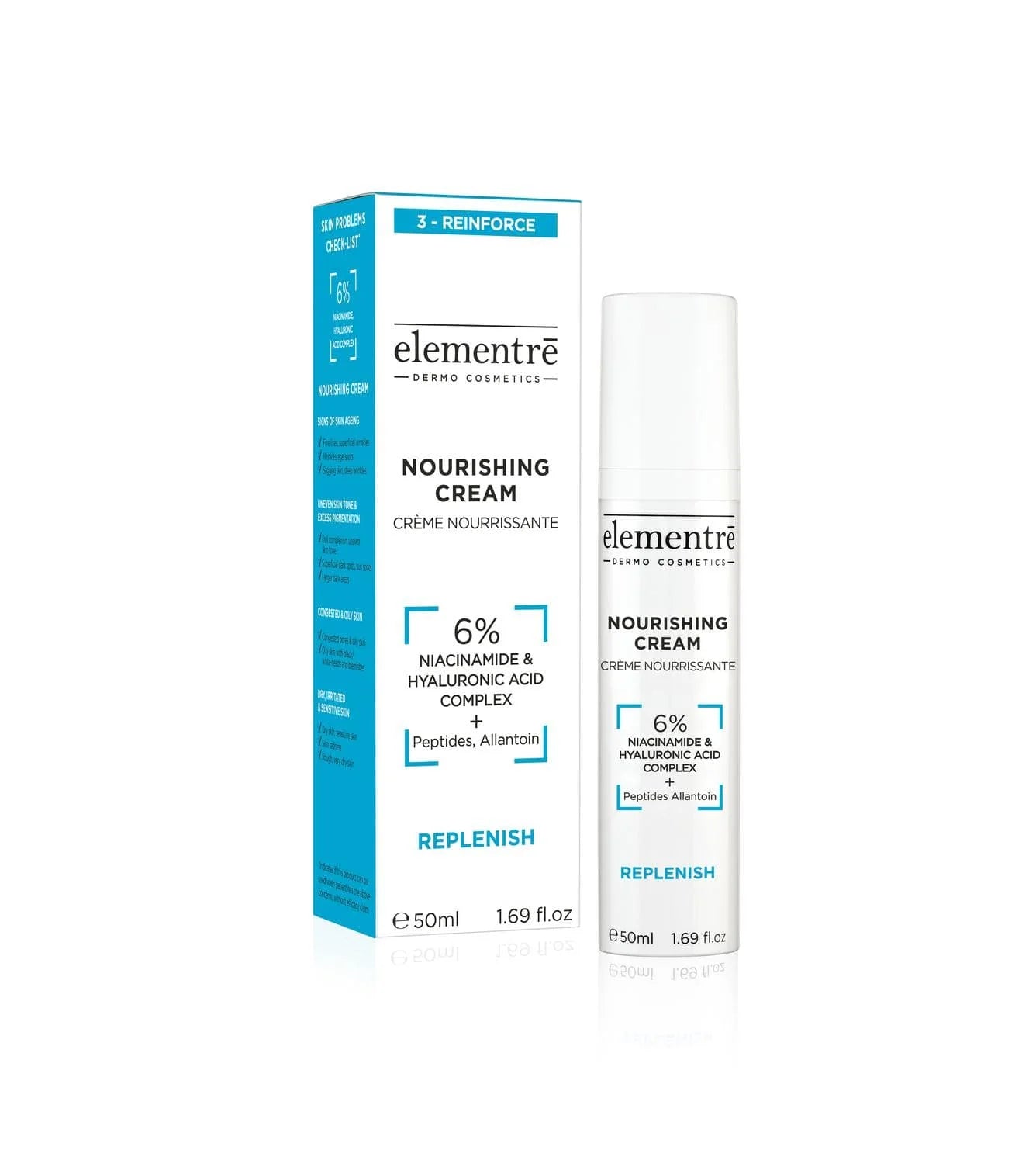 Elementre Nourishing Cream – 6% Niacinamide & Hyaluronic Acid Complex 15 ml
