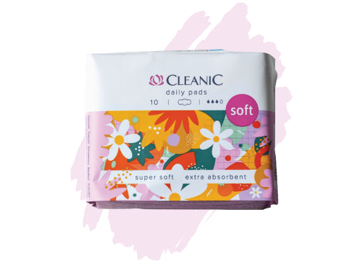 Cleanic Soft Day Sanitary Pads x 10 cope