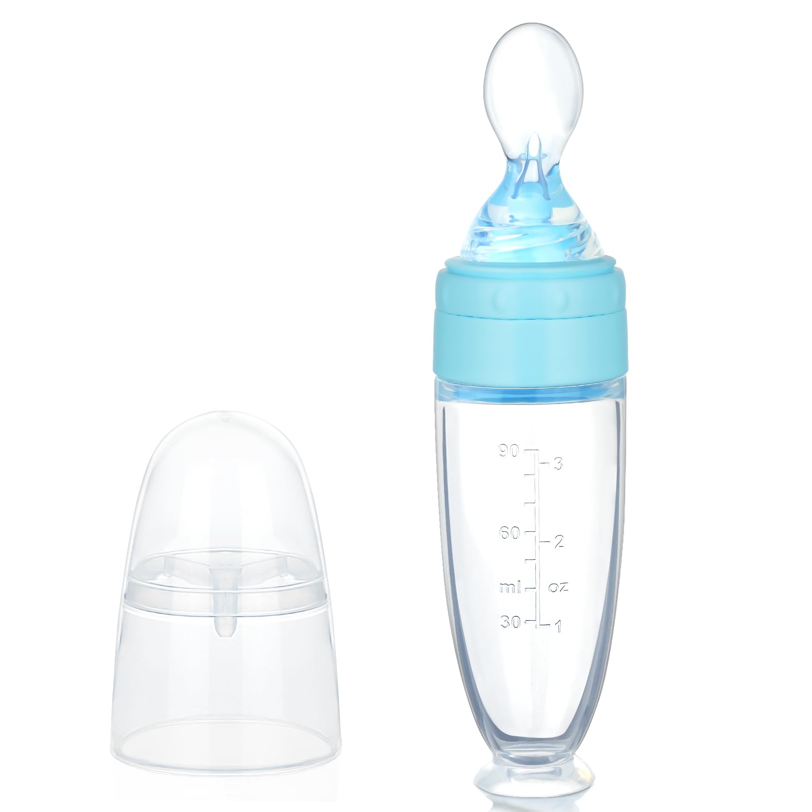 BIBERON XUNYI SILICONE NURSING BOTTLE WITH SPOON-Biberon silikoni për ushqyerje me lugë për bebe