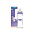 BIBERON LANSINOH GLASS (QELQI) FEEDING BOTTLE MEDIUM FLOW 240ML 3m+