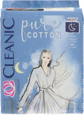 Cleanic Pure Cotton Night Sanitary Pads x 8