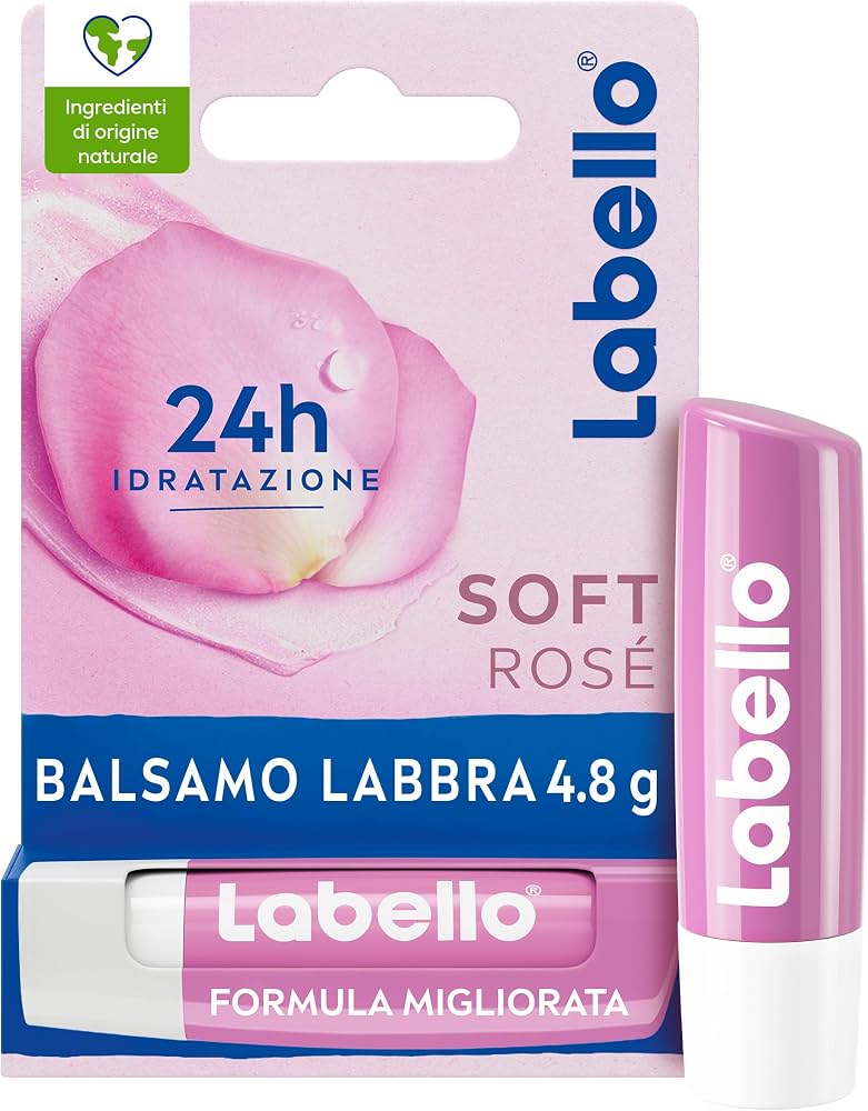 Labello Soft Rose – Balsam Hidratues për Buzët me Ngjyrë Rozë