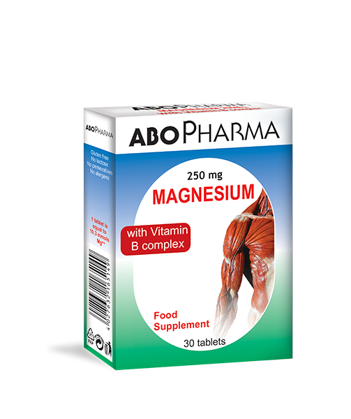 ABO PHARMA MAGNESIUM 250MG + VITAMIN B COMPLEX