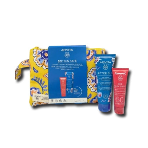 APIVITA BEE SUN SAFE ANTI-SPOT ANTI-AGE FACE CREAM SPF 50 + AFTERSUN FREE
