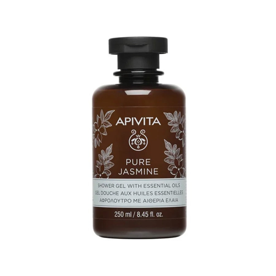Apivita Pure Jasmine Shower Gel with Essential Oils – 250ml