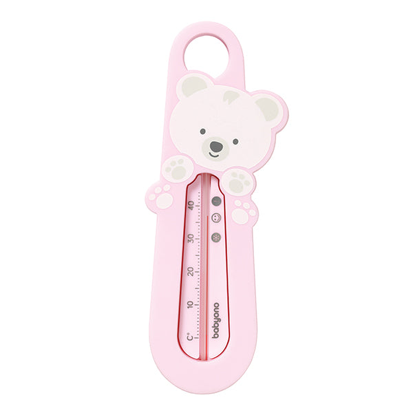 BABYONO FLOATING BATH THERMOMETER PINK TEDDY