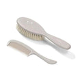 BABYONO HAIR BRUSH AND COMB SET GREEN