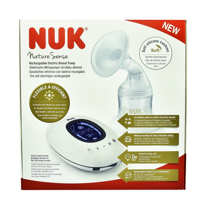 NUK NATURE SENSE RECHARGEABLE ELECTRIC BREAST PUMP Pompe gjiri