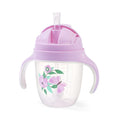 BABYONO SIPPY CUP WITH STRAW 6M+ 240ML PINK