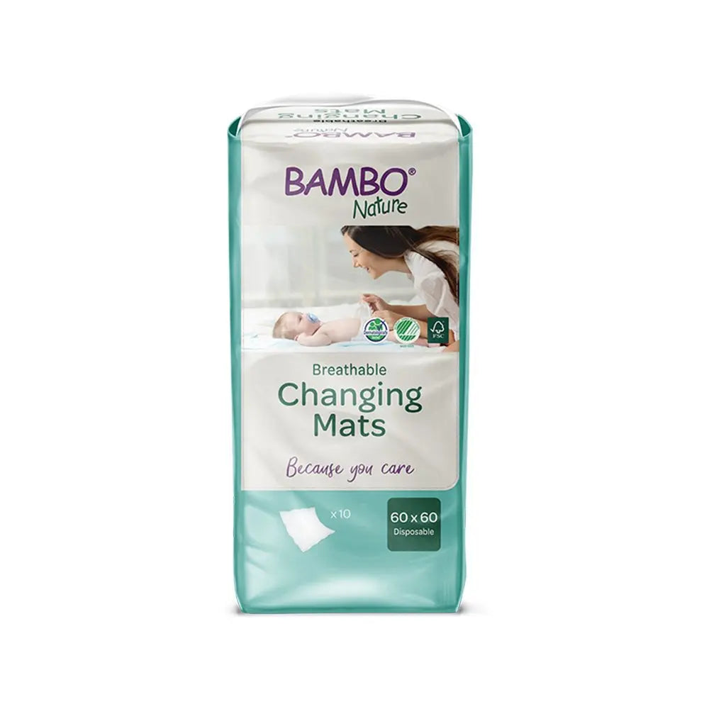 BAMBO NATURE CHANGING MATS 60 X 60CM *10COPE