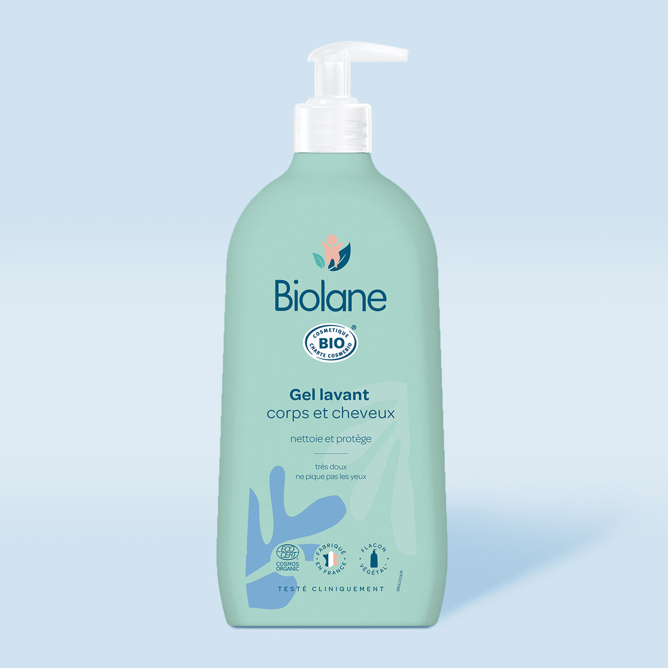 Biolane Organic Body and Hair Cleansing Gel gel larës organik 2-në-1 për trup dhe flokë