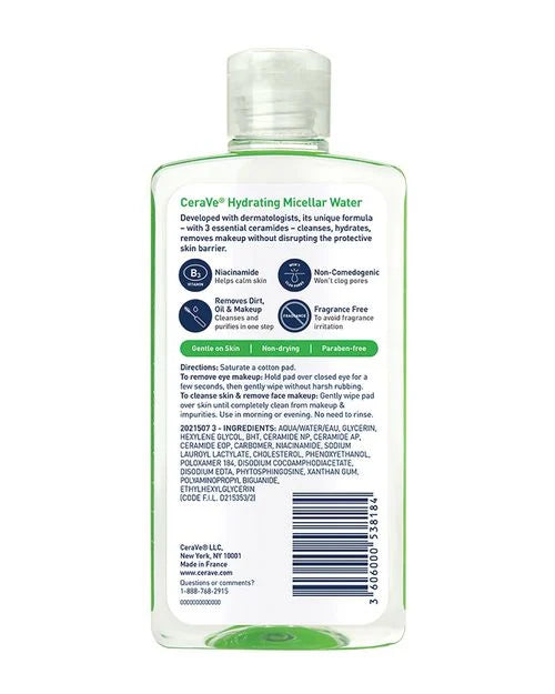 CERAVE MICELLAR CLEANSING WATER