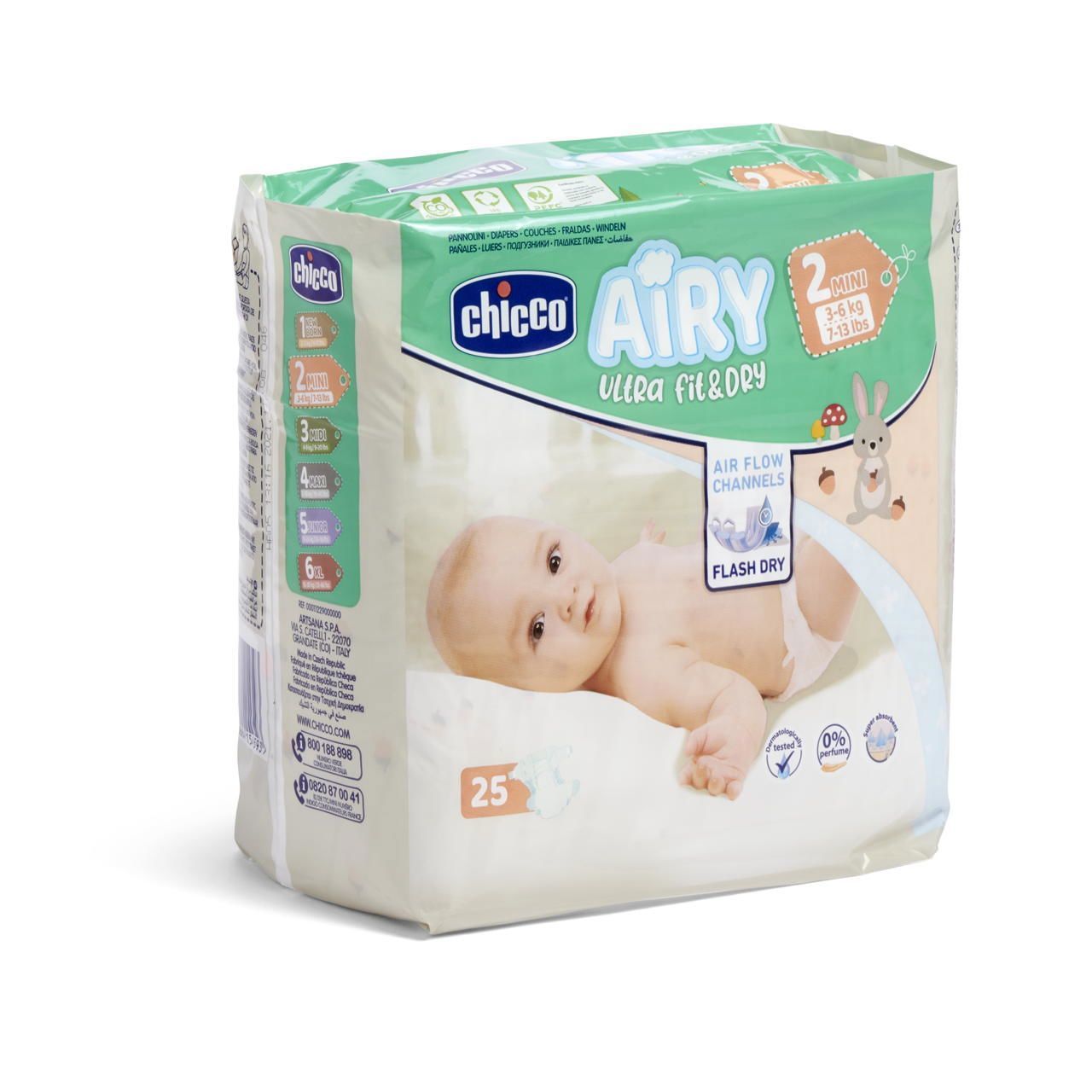 CHICCO AIRY 2 (3-6KG) *25