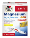 DOPPELHERZ MAGNESIUM 400 +B6+B12+ AC FOLIK-20