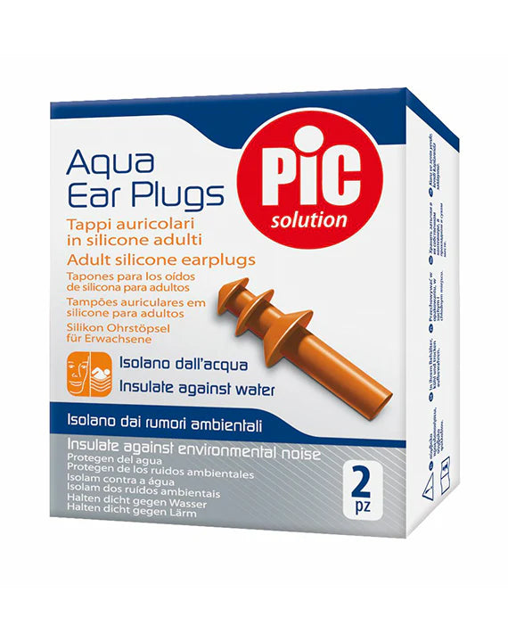Pic Solution Adult's Aqua Ear Plugs – 2 Tapa Silikoni për Veshët e të Rriturve