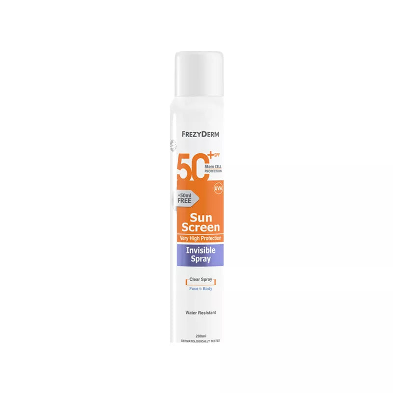 FREZYDERM SUN SCREEN INVISIBLE SPRAY SPF 50+