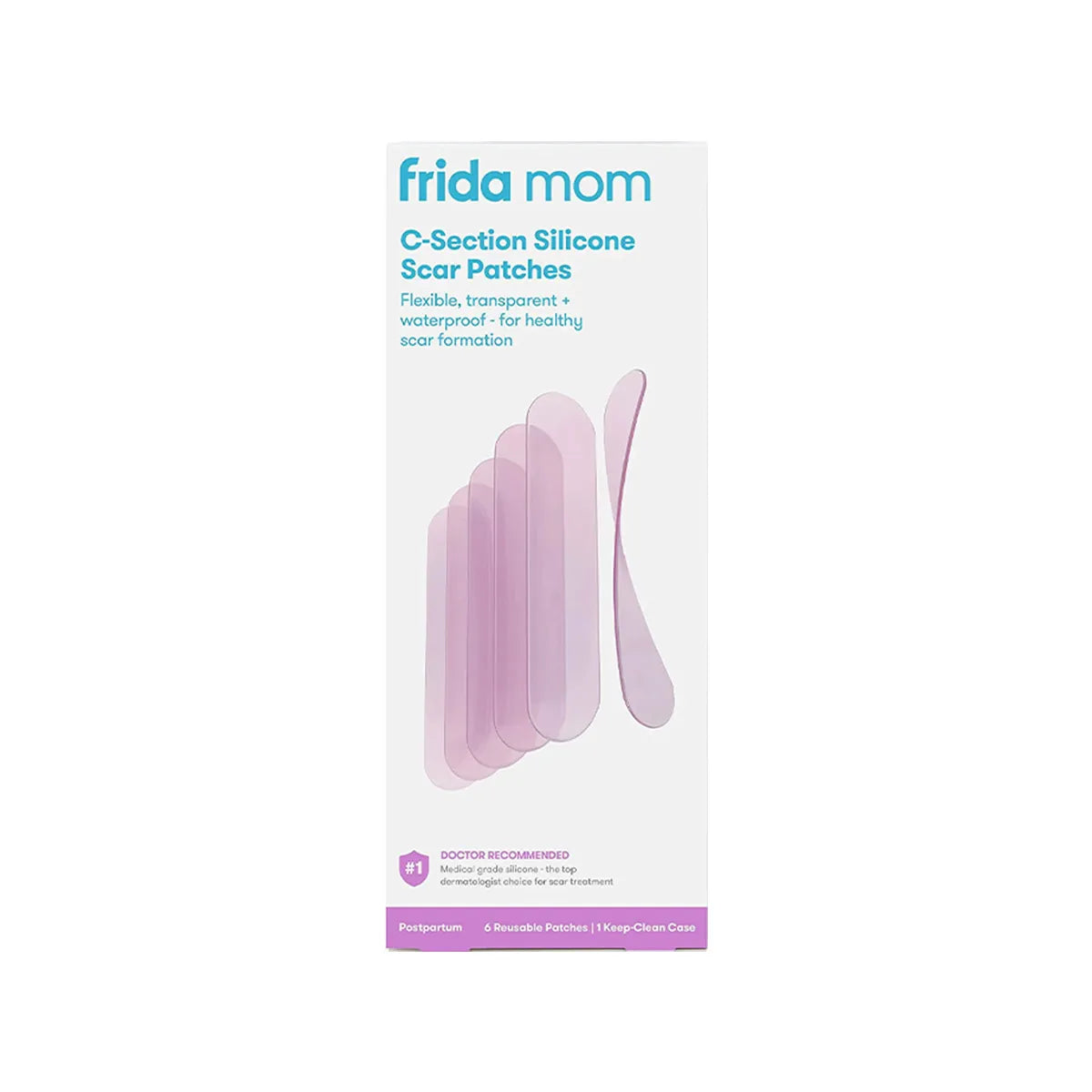 Frida Mom C Section Silicone Scar Patches – Fasha silikoni për shenjat e operacionit cezarian.