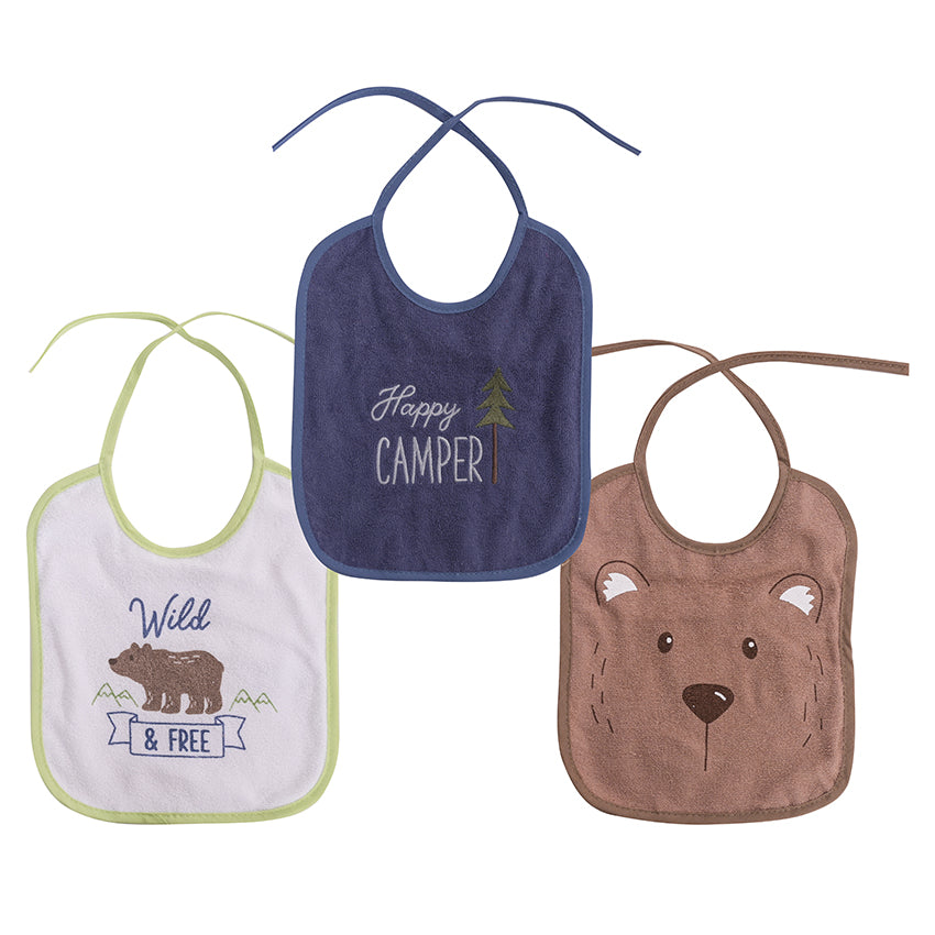 LORELLI BIBS SET 3 PCS WITH TIES BOY