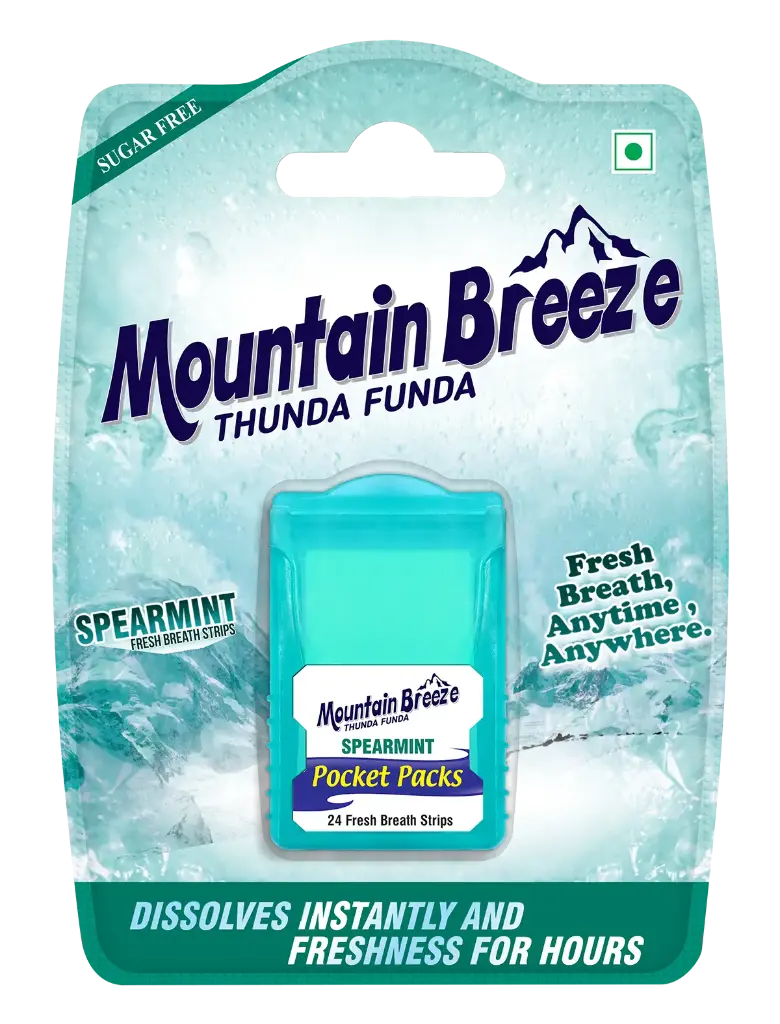 Mountain Breeze Spearmint Fresh Breath 24 Strips