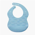 NAFORYE BABY SILICONE FEEDING BIB BLUE
