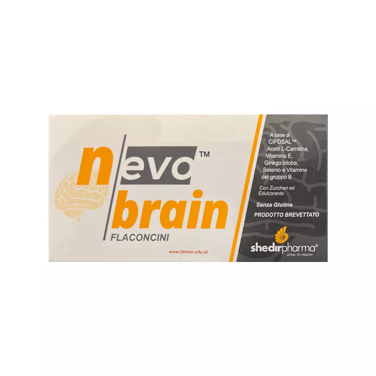 Shedirpharma Nevobrain flaconcini suplement per memorjen dhe perqendrimin