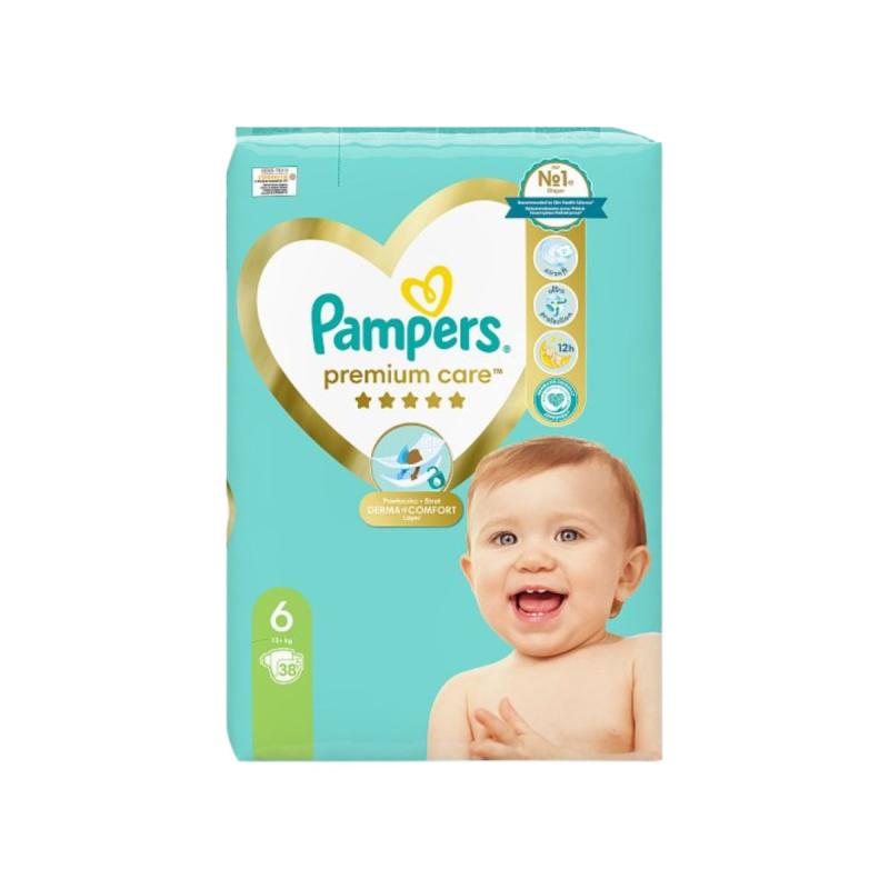 PAMPERS PREMIUM CARE 6 (+13KG) *38