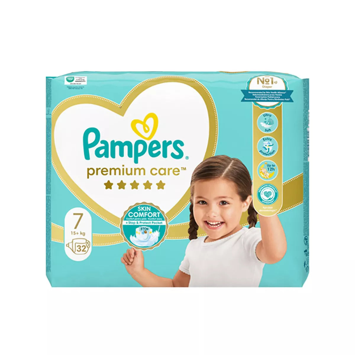 PAMPERS PREMIUM CARE 7 (+18KG) *32