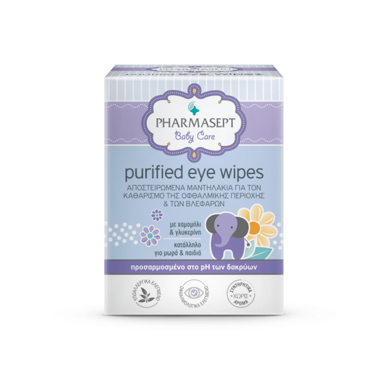 Pharmasept Purified Eye Wipes x 10 cope  Peceta me kamomil per pastrimin e syve