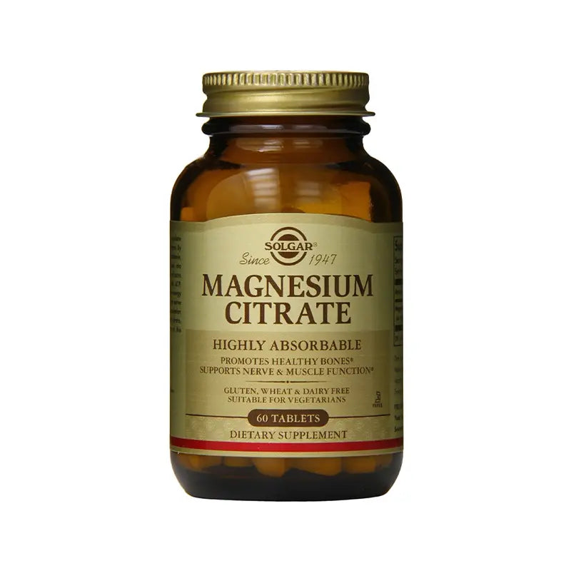 Solgar Magnesium Citrate – Suplement me përthithje të lartë për shëndetin e përgjithshëm
