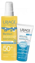 URIAGE BARIESUN MOISTURISING KID SPRAY SPF50+ +CRLEANSING  CREAM FREE