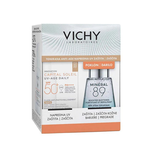 VICHY CAPITAL SOLEIL UV AGE DAILY TINTED SPF50 + MINERAL 89 SERUM