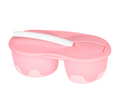 WEE BABY 2 SECTION WEANING BOWL SET 6M+ PINK