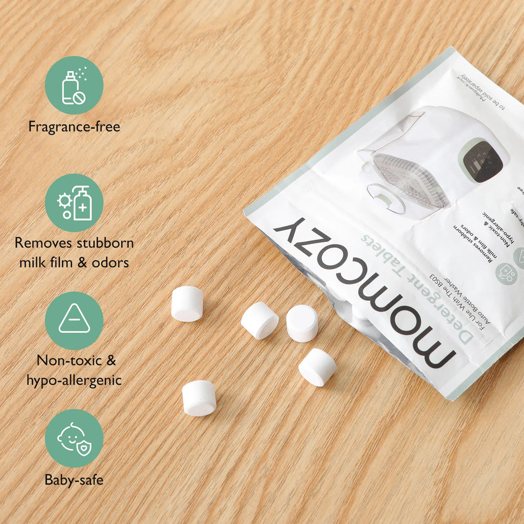 Momcozy Detergent Tablets– Tableta Detergjente për Pastrimin e Pajisjeve të Bebes