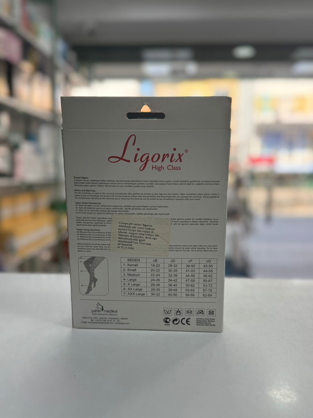 LIGORIX CORAPE PER VARICE CLASS 2 23-32 mmhg