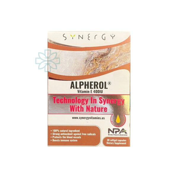 Synergy Alpherol 400 UI x 30 Capsules
